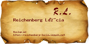 Reichenberg Lúcia névjegykártya